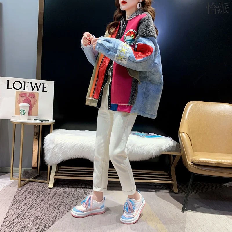 Title 9, Cappotto in denim da donna invernale taglie for...