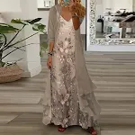 Women's Two-piece Digital Printing Sling Chiffon Jacket – a lightweight and stylish summer outfit, perfect for warm weat — photo 3