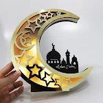 Golden Moon Kasteel Holle Letters met LED-verlichting Eettafeldecoratie. Voeg sfeervolle verlichting en een magisch accent toe aan uw diner. — foto 6