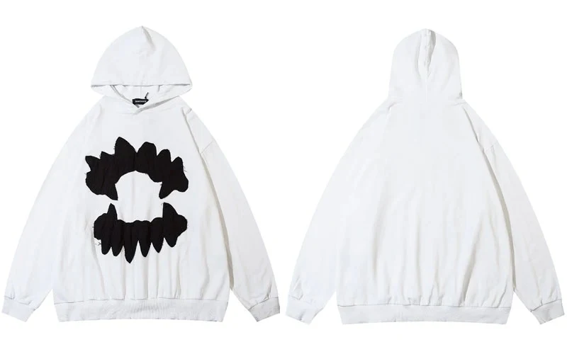 Moletom feminino casual com estampa, solto, manga longa. Conforto e estilo em uma peça para looks despojados e modernos. — foto 1