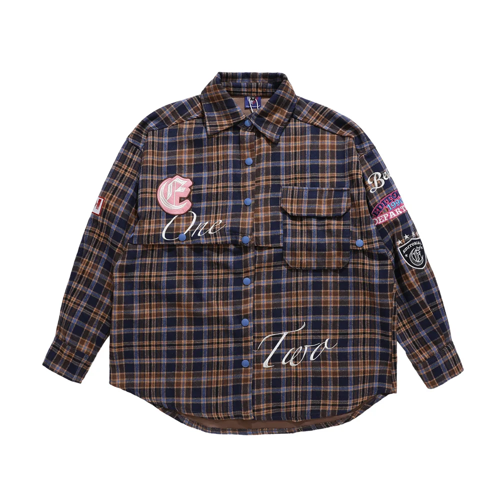 Women's Plaid Long Sleeve Shirt Coat Stylish and Warm Perfect for Fall and Winter Classic Design Comfortable and Versati — photo 5