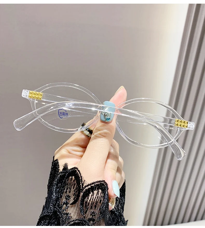 Title 8, Retro Art Anti-blue Light Womens Myopia Glasse...