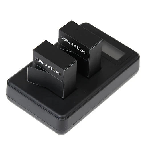 Title 1, Carregador LCD Dual para Câmera com Display de ...