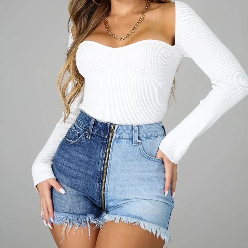 Title 4, Thin High Waist Street Womens Jeans. Flatterin...