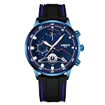 True Three Eyes Seis Hands Hands Quartz Men's Watch — foto 1