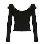 Women's Slim Fit Backless Long-sleeved Top, stylish and versatile, perfect for a chic and comfortable look, ideal for va — photo 4