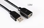 Black extension cord 10m