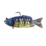 Soft Shad Bait Ultrasoft Silicone Jig Head Lure Dark Sleeper Swimbait para pesca de bass. Isca flexível e realista para atrair predadores. — foto 2