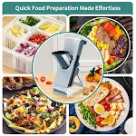 Adjustable 3 in 1 Mandoline Food Slicer for Kitchen Food Chopper Safe Multi Functional Vegetable Cutter Fast Meal Prep — photo 7