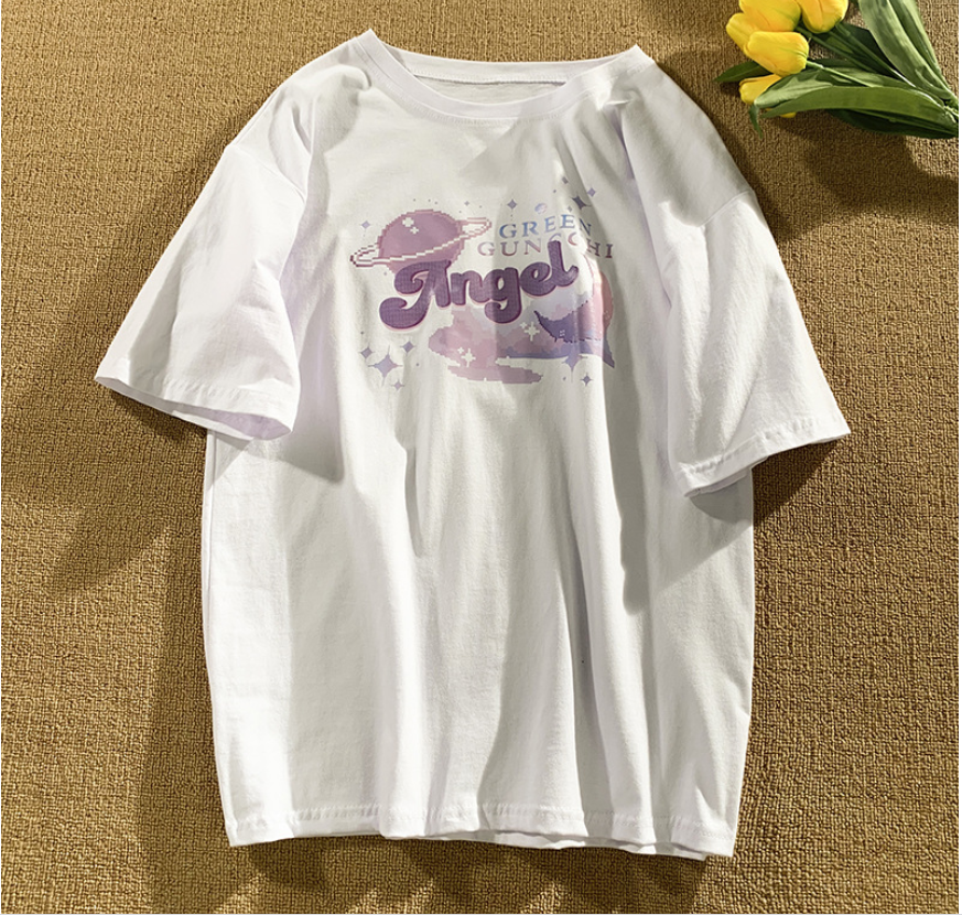 Summer Loose Student Casual Short-Sleeved Top — photo 7