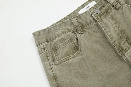 Title 11, Calças Jeans Tingidas Lavadas Masculinas Confor...