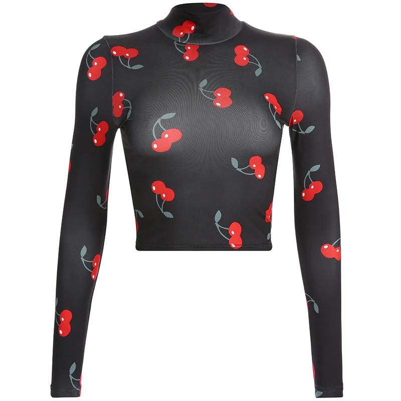 Camiseta de manga longa CHERRY BABY para bebês. Confortável e macia, ideal para manter seu pequeno aquecido e protegido, proporcionando conforto e liberdade de movimento. — foto 1