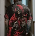 Gepersonaliseerde patronen schedel top 3D-print lente zomer. Uniek design voor een frisse en trendy uitstraling. Comfortabel en ademend. — foto 5