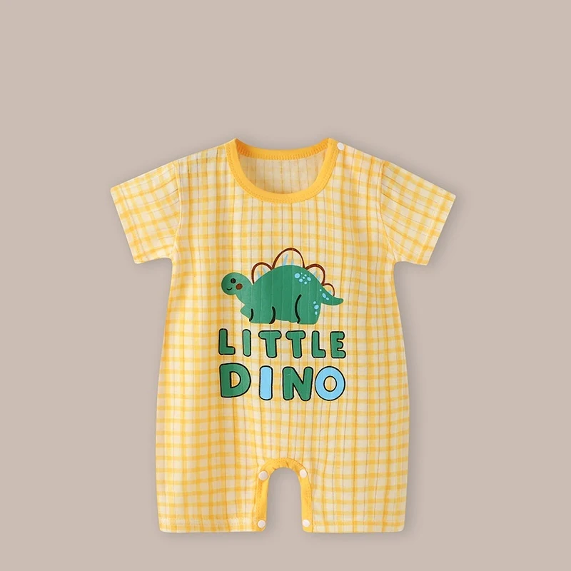 Macacão fino de manga curta para bebê recém-nascido. Perfeito para o verão. Body infantil unissex, leve e respirável. Conforto garantido. — foto 37