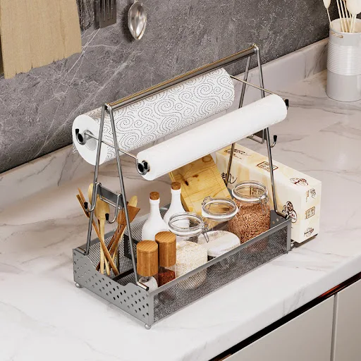 Title 4, Metal Spice Rack Storage Basket. Organize your ...