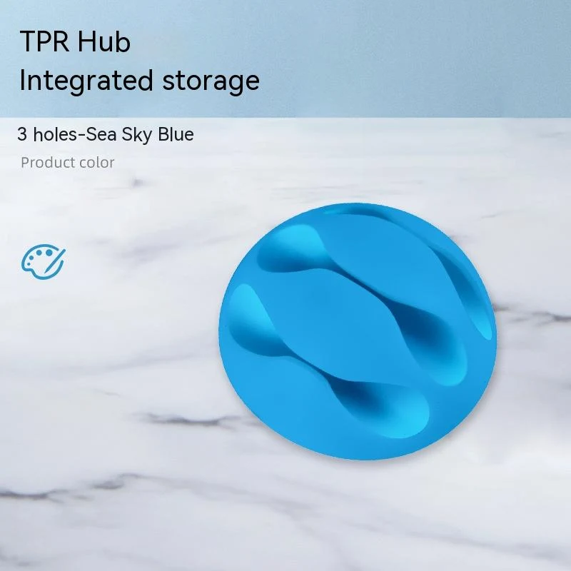 Enrolador de Cabo USB Simples para Mesa Organize seus cabos USB de forma fácil e eficiente com este prático suporte para organização e acabamento. — foto 2