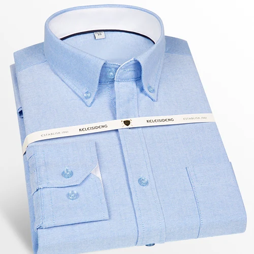 Title 7, Mens casual slim fit non-iron thick cotton shi...