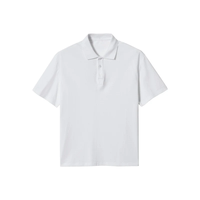 240g Pearl Cotton poloshirt met korte mouwen, effen kleur. Comfortabel en stijlvol voor dagelijks gebruik. Ideaal voor een casual look, perfect voor de zomer. — foto 3