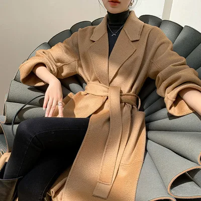 Title 6, Reversible Cashmere Coat Womens Mid-length Hig...