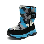 Botas de neve infantis e masculinas Impermeáveis e quentes Perfeitas para aventuras na neve Sola antiderrapante para segurança Conforto e proteção para o inverno — foto 1