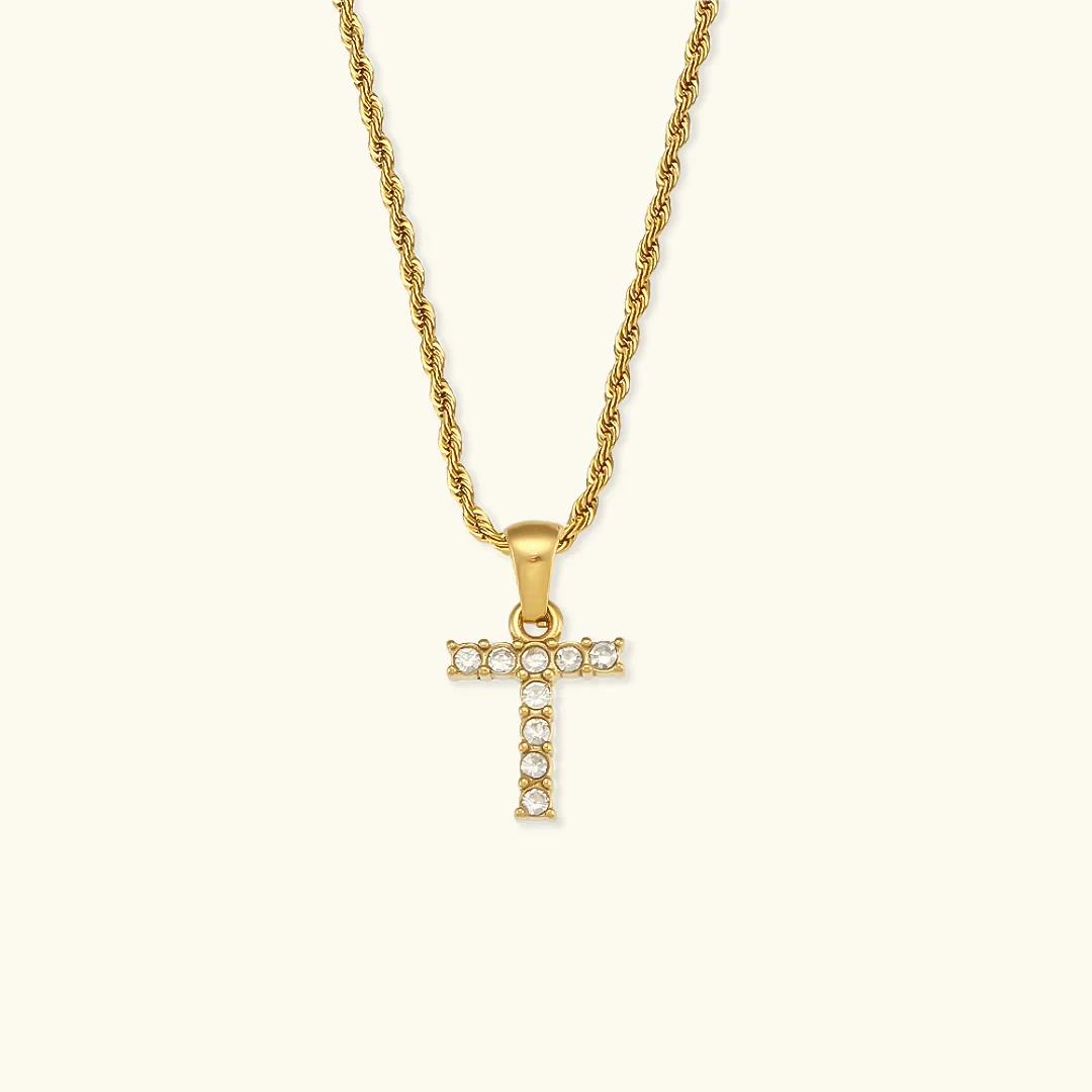 Colar inicial Maeve com diamante Um presente personalizado e brilhante para ela. Joia com letra especial, adiciona um toque único ao visual. — foto 20