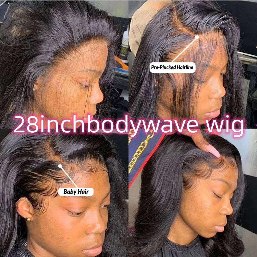 Peruca de cabelo humano Body Wave frontal 360 com lace, ondulada, natural. Estilo versátil e completo, para looks deslumbrantes e práticos. — foto 6