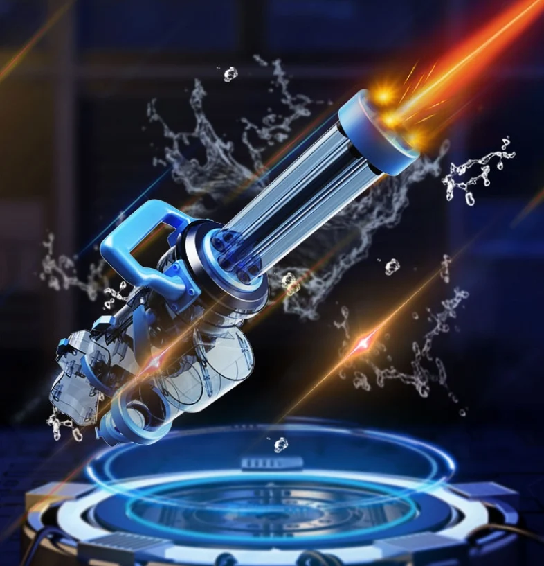 Title 9, Ice Explosion Gatling Water Gun Electric Contin...