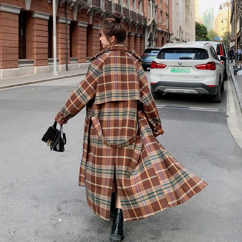 Title 3, Goddess Fan Atmosphere Long Woolen Jacket Trend...