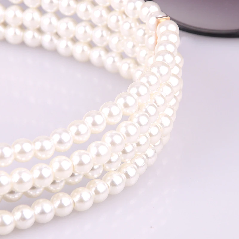Title 5, All-match Fashionable Pearl Diamond Flower Wais...