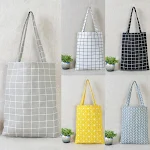 Cotton linen tote bag perfect for shopping, beach, work or everyday use. Lightweight, durable and spacious for all your — photo 1