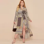 Roupa de banho parisiense folgada e oversized com miçangas retrô e mangas compridas para conforto e estilo, perfeita para relaxar — foto 5