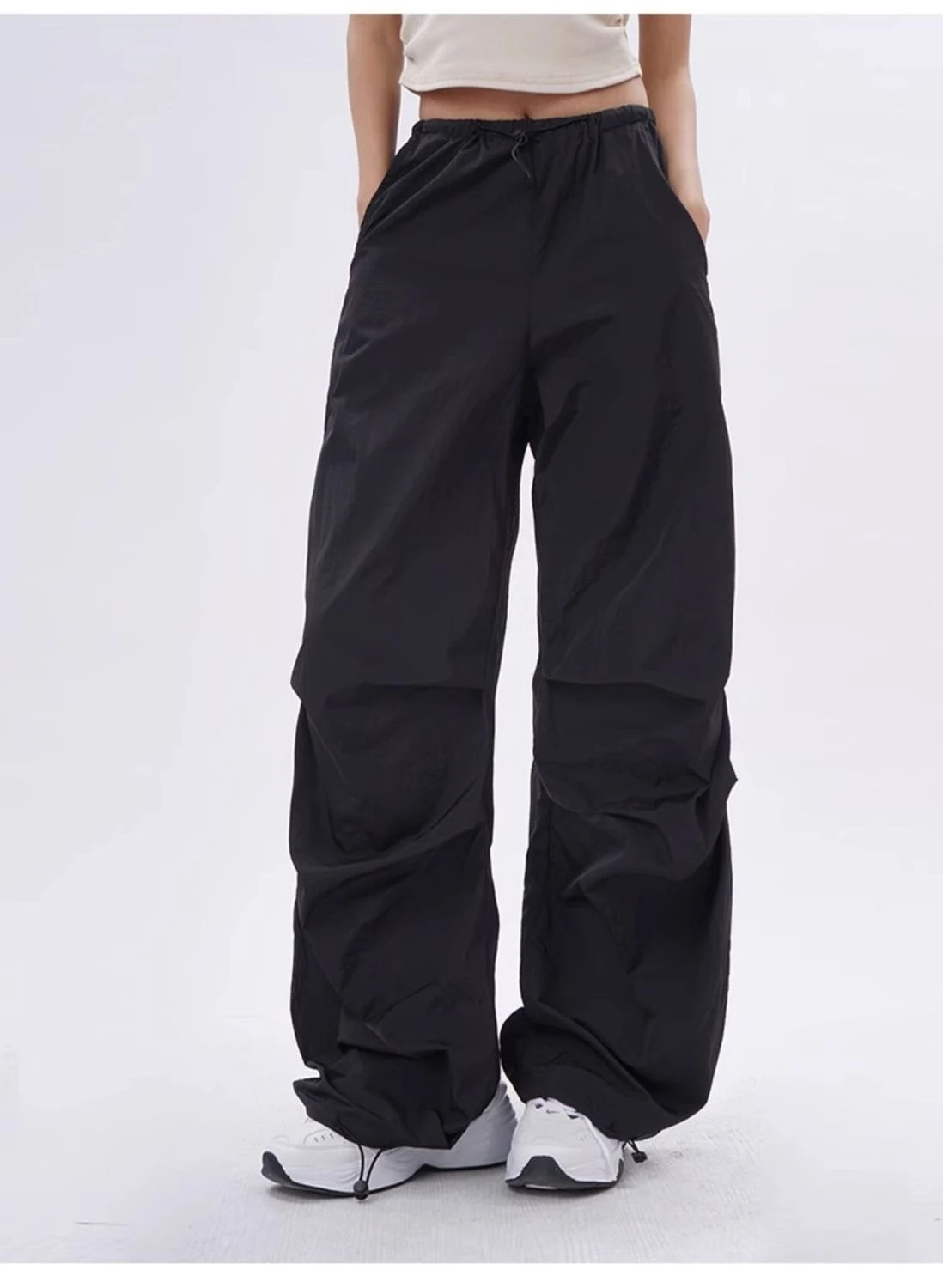 Design Sense Pleated Drawstring Casual Jogger Pants. Comfortable and stylish jogger pants for everyday wear. Perfect fit — photo 2