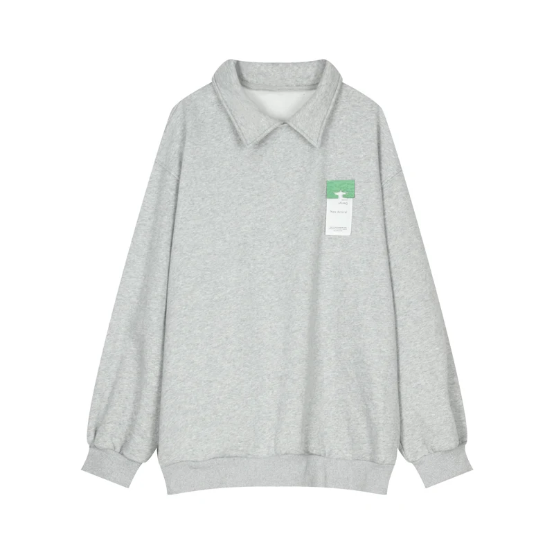 Title 3, Suéter Casual com Design de Gola Alta Spliced. ...