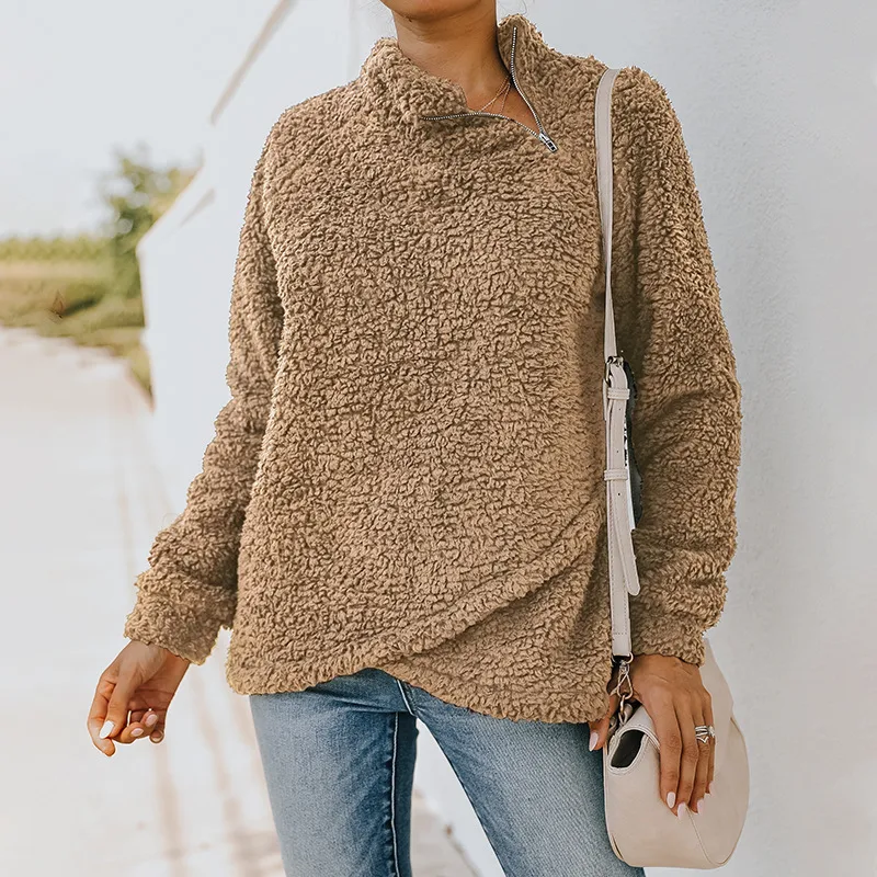 Title 9, Doppelseitiger Fleece-Pullovermantel für Damen