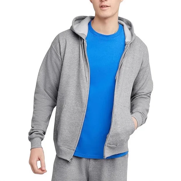 Jaqueta moletom com capuz e zíper masculina, solta, estilo americano, perfeita para um visual casual, confortável e moderno. — foto 12