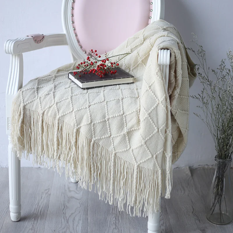 Superweiche Warme Gestrickte Sofadecke für gemütliche Abende auf der Couch, kuschelig und warm, ideal für Entspannung und Komfort. — foto 5