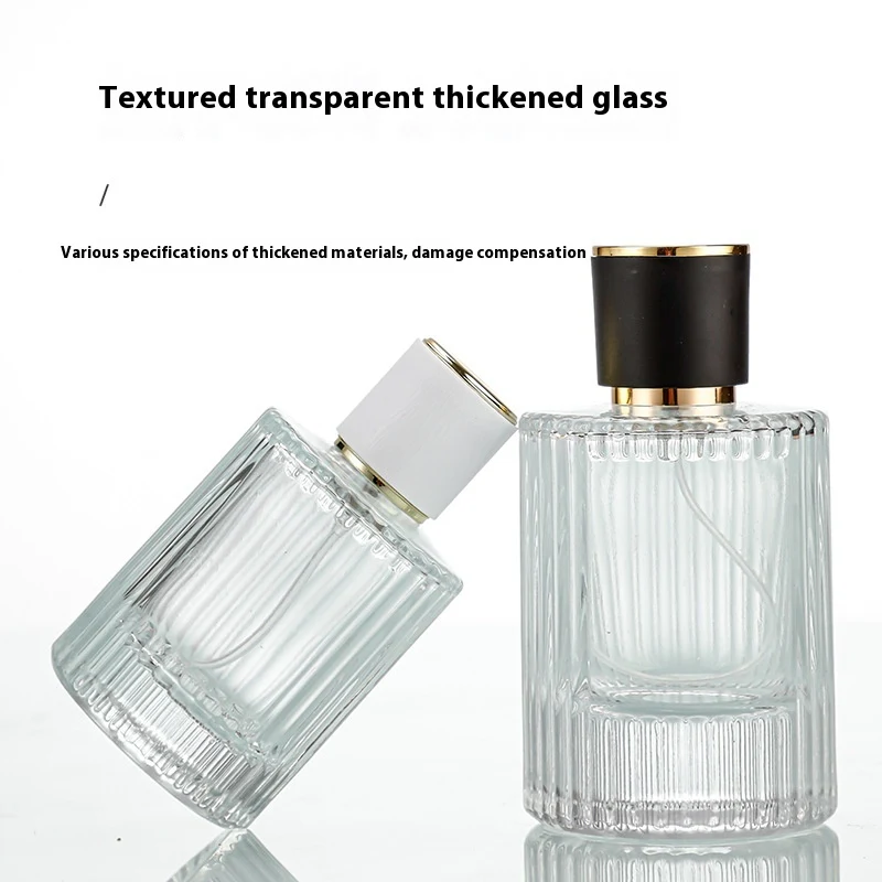 Transparent screw cylindrical vertical bar thick bottom glass storage bottle. Organize your kitchen or bathroom with thi — photo 5