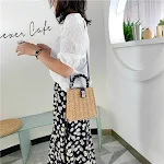 Portable beaded straw rattan bag for women, a stylish and natural choice perfect for the beach, travel or everyday use. — photo 1