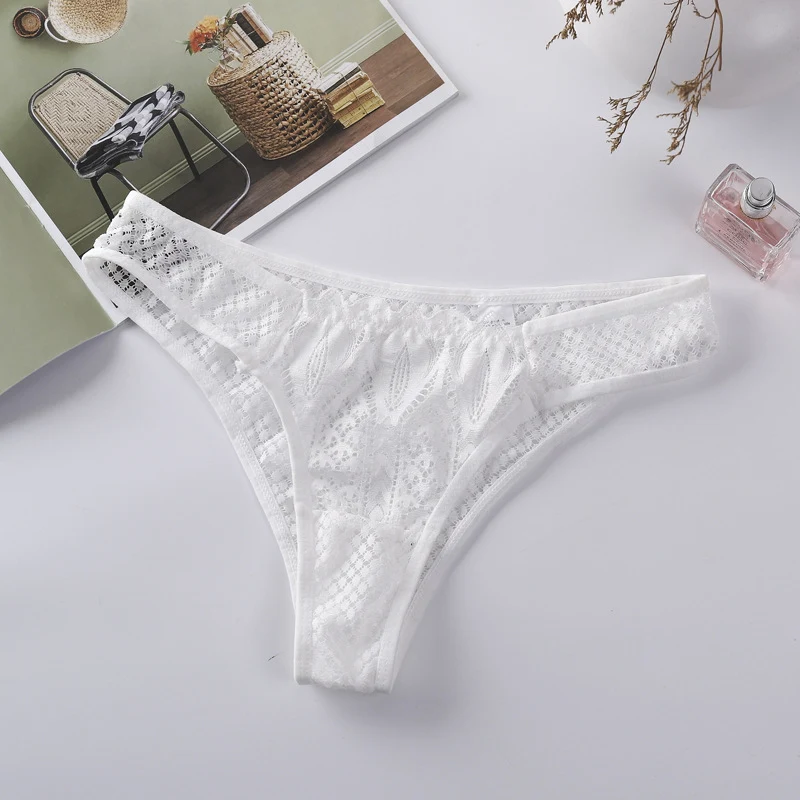 Braguitas de encaje transparentes con cortes, perfectas para una sensación sensual y cómoda, resaltando tu feminidad y elegancia. — foto 6