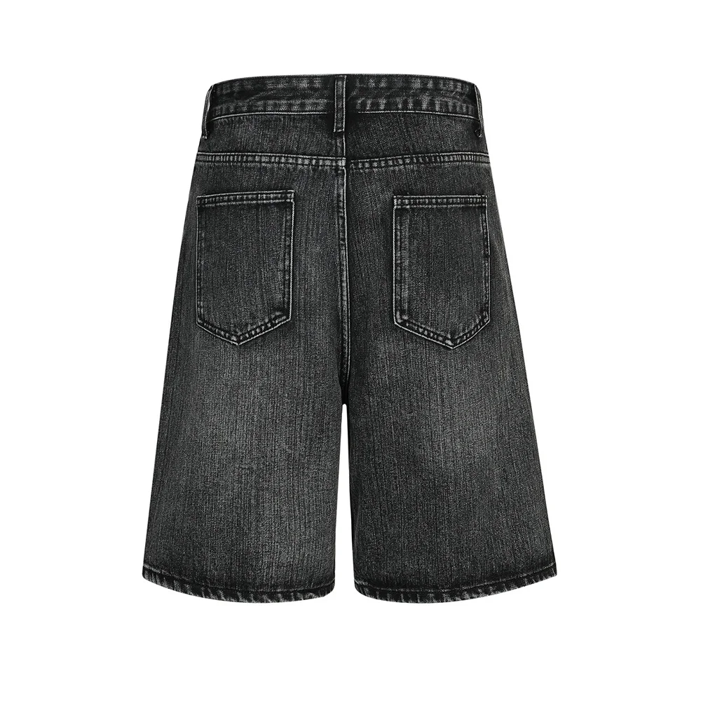 Title 8, Mens Retro Washing Water Denim Shorts for Summ...