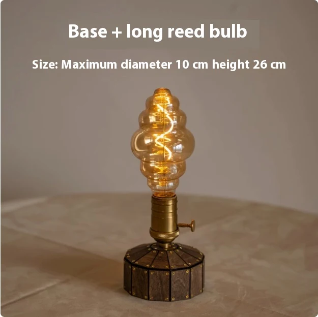 Retro Bedroom Bedside Ambient Light. Create a cozy and relaxing atmosphere in your bedroom with this charming vintage-st — photo 10