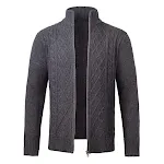 Cardigan a maniche lunghe con collo alto e zip, un capo versatile per comfort e stile. Perfetto per look casual o più eleganti, ideale in ogni stagione. — foto 21