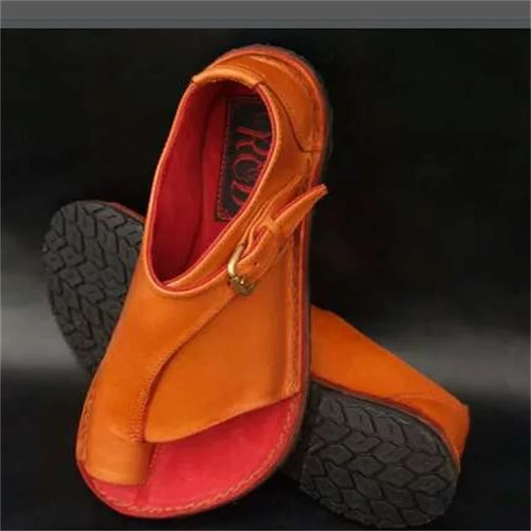Buckle toe flat sandals and slippers for women, offering comfort and style, ideal for everyday wear and warm weather. — photo 7
