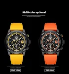 Relógio Esportivo de Silicone com Pulseira Colorida, Perfeito para Esportes e Lazer, Confortável, Durável, e Design Moderno para o Dia a Dia — foto 1