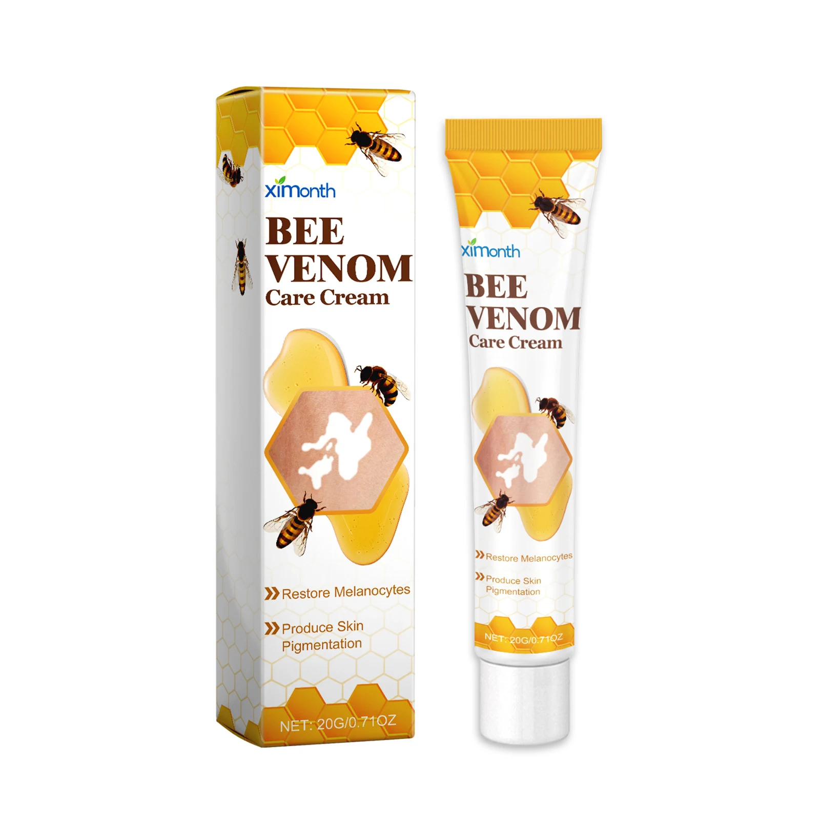 Creme para o Pescoço Bee White Spot Reparação da Pele Reduz manchas, hidrata e melhora a elasticidade. Tenha uma pele mais uniforme e jovem. — foto 2