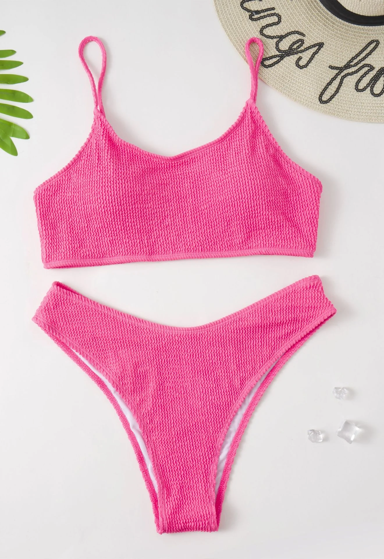 Bikini de talla grande color liso Perfecto para la playa o la piscina Ajuste cómodo y favorecedor Ideal para disfrutar del sol y del agua con confianza — foto 1