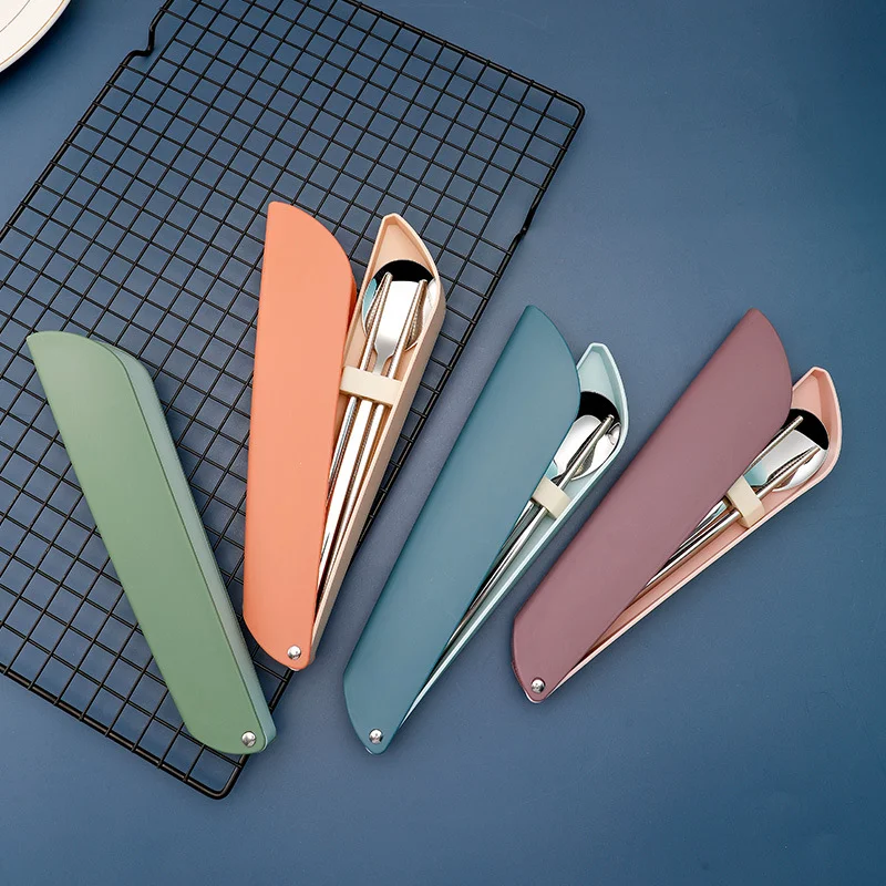 Title 2, Nordic Color 304 Stainless Steel Tableware Suit...