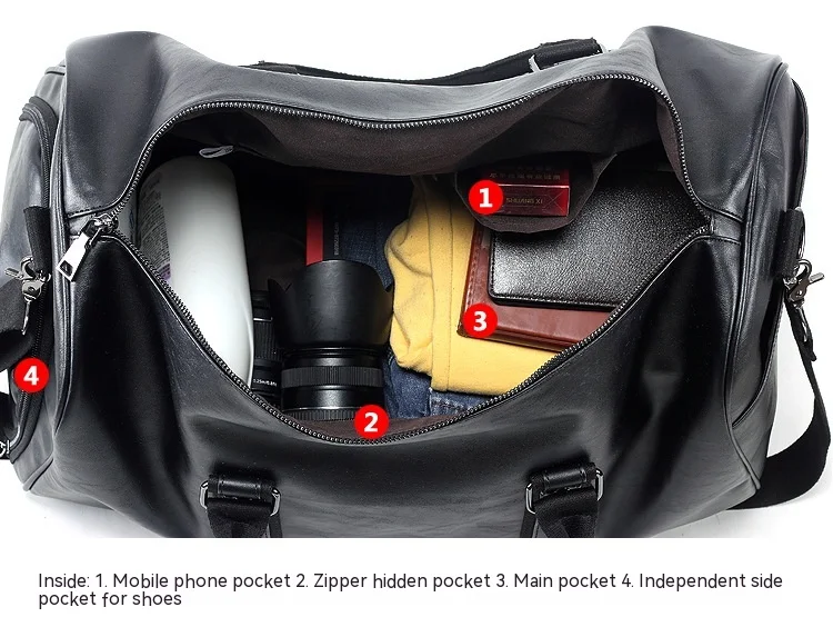 Men's Travel Large Capacity Portable Messenger Bag Spacious and Durable Ideal for Travel and Everyday Use Comfortable an — photo 11