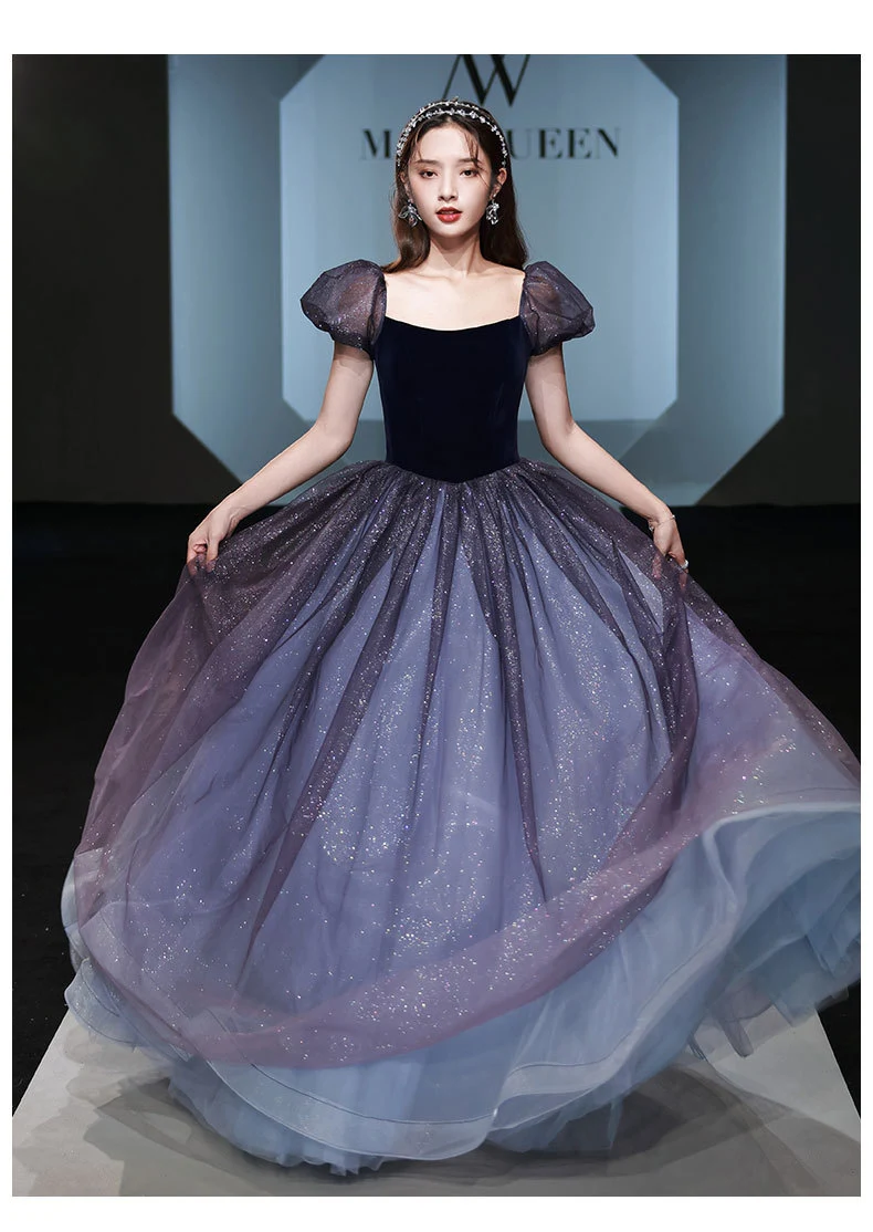 Title 6, Elegant Fairy Student Socialite Host Long Dress