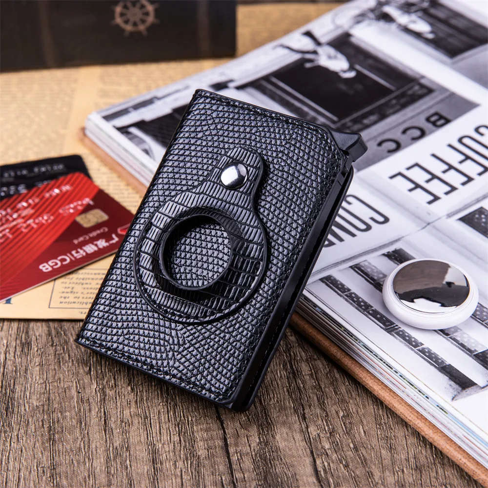 Men's Anti-theft Swipe Card Holder Tracker Hole. Secure your cards from theft and loss with this smart, compact holder a — photo 4